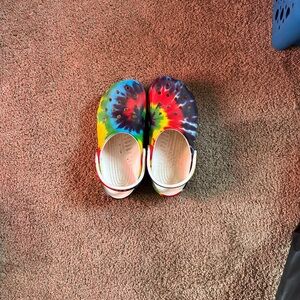 Colorful Tie-Dye Kids Clogs